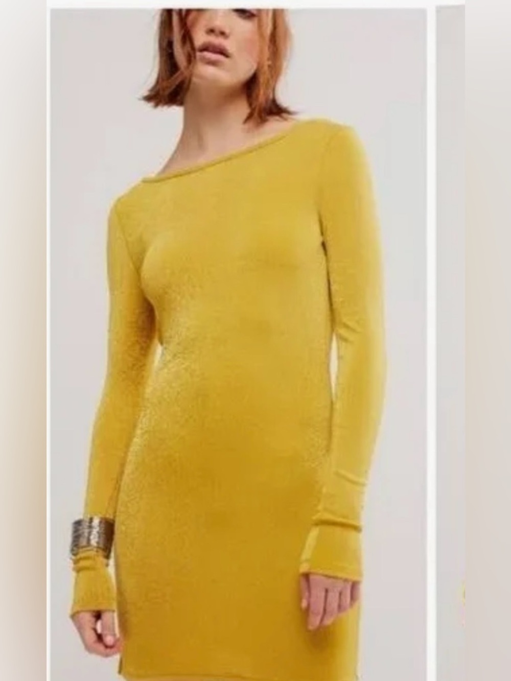 Free People ‘Call Me Later’ Bodycon Mini Dress, NWT. MSRP $78